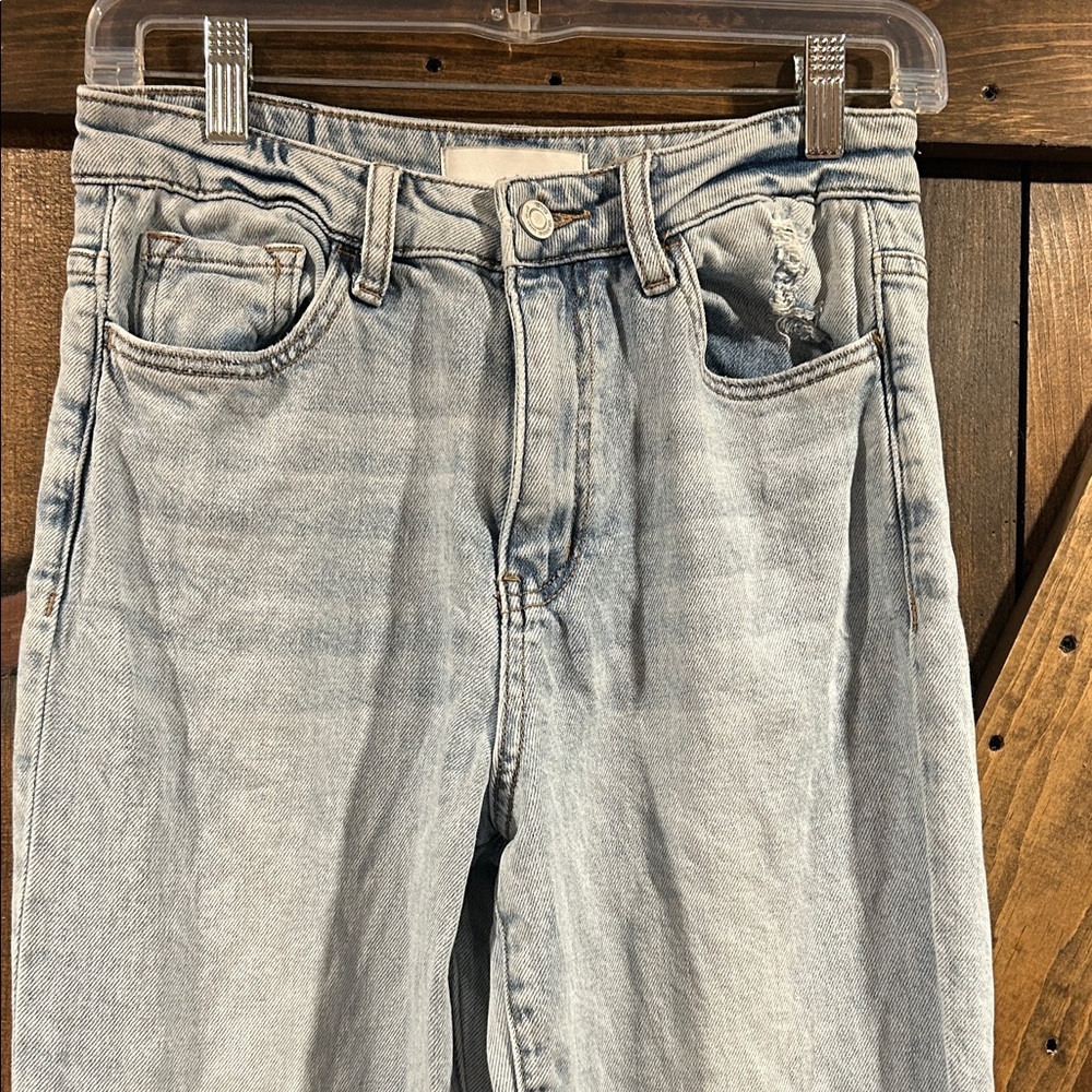 Chic Light Blue Flare & Wide Leg Jeans